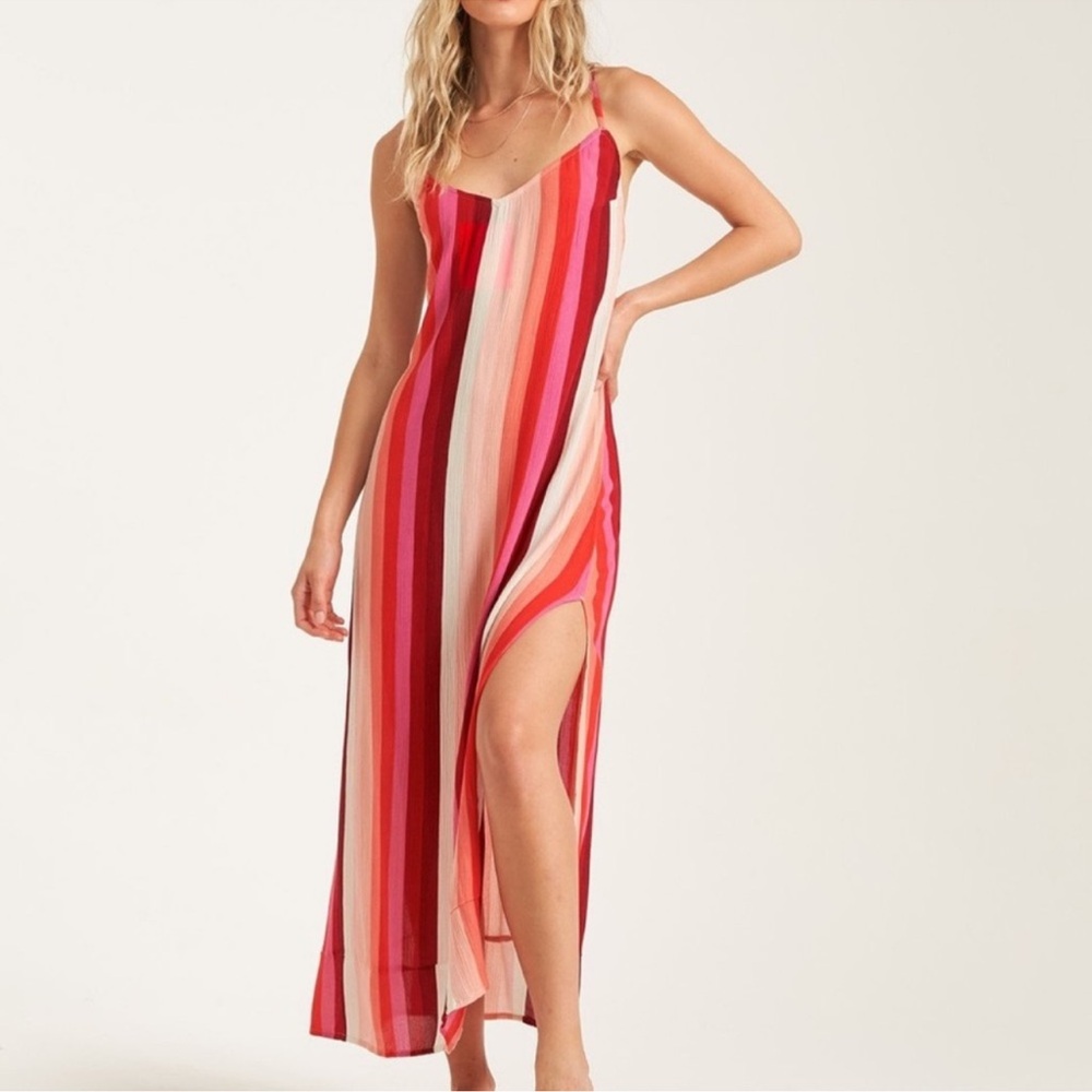 NWT Billabong striped maxi dress